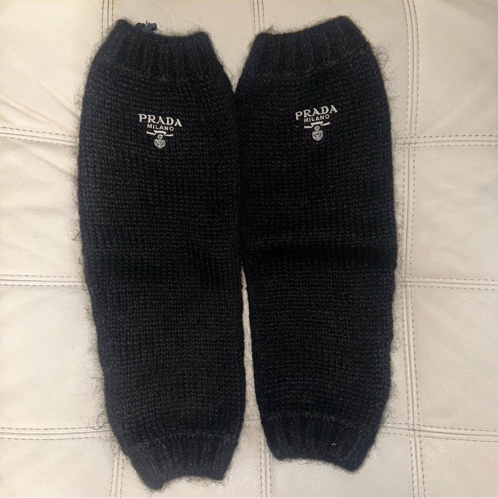 Prada Black Leg Warmers - Picture 3 of 6
